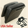 Usbk-0401014-unp Zxmoto Stretched Extended Hard Saddle Bags For Harley Touring Road