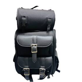 Vs348 Vance Leather Motorcycle Extra Large Deluxe Touring Sissy Traveling Bag Bike Luggage