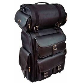 Vs1349b Vance Leathers Usa Large Textile 2-piece Travel Bag/back Pack