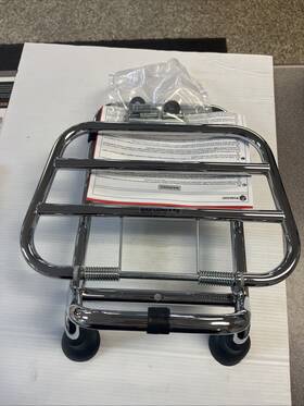 1b003754 Vespa New Chrome Genuine Gts/gtv 2019 Folding Front Rack Kit