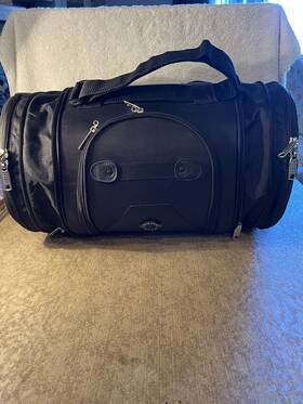 8564 Viking Sport Axe Motorcycle Tail Bag Straps Pockets Expandable Like New