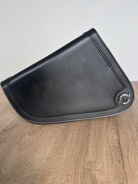 Sw185p Viking Bags 4l - Sprinter Harley Sportster Motorcycle Swing Arm Bag Black Leather