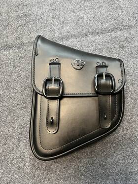 Sw-100-pl Viking 3l - Vintage Motorcycle Swingarm Bag For Harley Softail