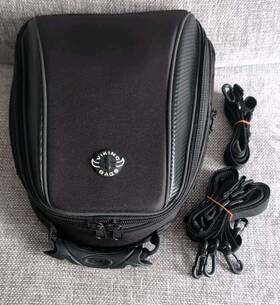 Vk-834 Viking Bagscarbon Medium Triumph Motorcycle Tail Bag Black Street Sport