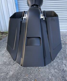 00502 Vm Harley Davidson 10 Inch Speaker Audio Bags Stretched Saddlebags Fender And Side 97-08