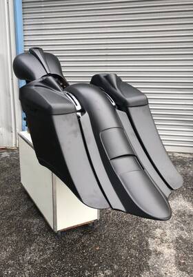 99766-5 Vm 2009-2013 Harley Davidson Complete Custom 7 Inch Stretch Bagger Package Set Touring