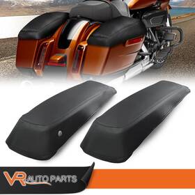 Zp-03scb6502abk Vr Auto Parts 2x Saddlebag Lids Covers Pu Leather Fit For Harley Touring Flh Flt Model 2014-23