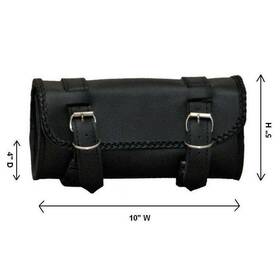 Kv72 Vs 10 Inch Waterproof Motorcycle Braided Heavy Duty Tool Fork Bag For Kawasaki - Uv72