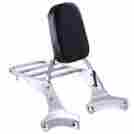 Vt750 33set003-hkb001-0611 Yessources Chrome Backrest Sissy Bar W Luggage Rack For Honda Shadow Vt400 Vt 750 New 640671044394