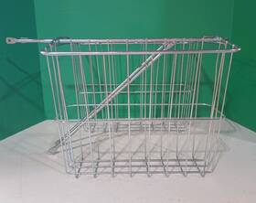 Wald 046307570006 Twin Rear Small Bicycle Basket - Silver 13.5 Inch X 5 10 Number 570