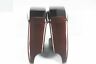 We5-62 Ca-ca Westernmoto Black Cherry Convertion Dual Cutouts Saddlebags Fit Harley Touring