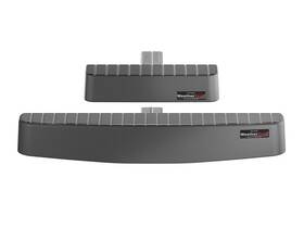 81bs1xlss Weathertech Bumpstep Fits Xl With Theft Deterrent Stainless Hardware - Black
