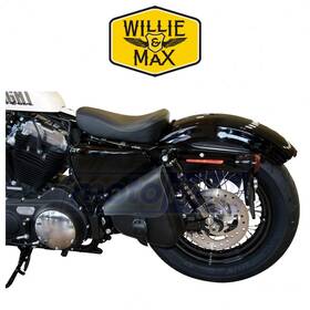 Frn7 Willie & Max Mn/frn7 And Leather Swingarm Bag For 2014-2017 Harley Davidson Xl1200t Ce
