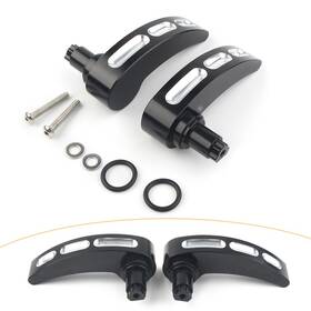 Wwwwriteus 336245427792 Cut Saddlebag Lid Lifter Latch Levers Pair For Harley Road Glide 2014-2017 Black