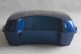 Tp4-cb Wynmoto #ren Cobalt Blue Abs Chopped Tour Pack Pak Trunk For 1993-2013 Harley Touring Models