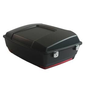 Tp4-db Wynmoto Denim Black Chopped Tour Pack Pak Trunk For Harley Touring 1993-2013