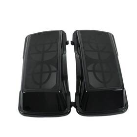 Wb-hl1584-001 Wynmoto #sp12 Dual 6x9 Saddlebag Speaker Lids For Harley Electra Street Road Glide 1994-2013