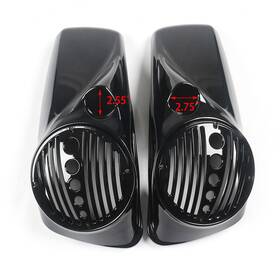 Wb-hl1584-157 Wynmoto #zsyimoxz88 Vivid Black 8 Inch Speaker Lids With Tweeter Port For Harley Touring Models 2014-2023