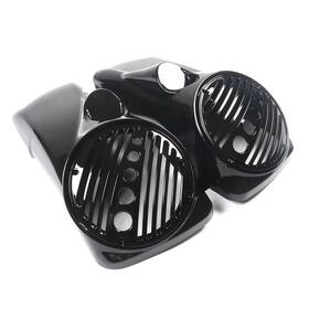 Wb-hl1584-158 Wynmoto #zsyimoxz88 8 Inch Speaker Lids With Tweeter Port For Harley Touring Hard Saddlebags 1994 - 2013