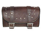 X10-sk Ui Motorcycle Brown Leather Windshield Tool Bag For Suzuki Kawasaki