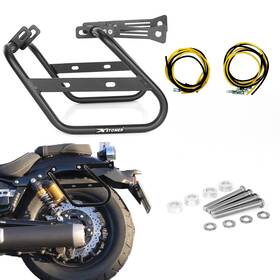 Fb019hwshb79-pp Xitomer Side Pannier Racks Saddlebag Bracket Black Fit For Yamaha Xv950/r-spec 2014-2024