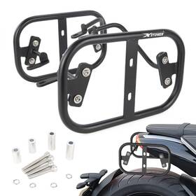 Xushwshb114-yg-pp Xitomer Steel Saddlebag Racks Side Carrier Black Fit For Triumph Rocket 3 R/gt 2020-2025