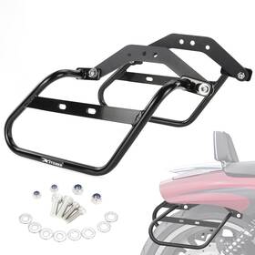 Xushwshb116-pp Xitomer Motorcycle Side Carrier Pannier Brackets Black Fit For Harley V-rod 2012-2017