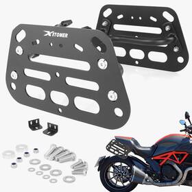 Xushwshb82-pp Xitomer Saddlebag Support Racks Side Frame Fit For Ducati Diavel 1200 2011-2018
