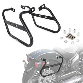 Xushwshb97-pp Xitomer Motorcycle Steel Saddlebag Racks Side Carrier Black Fit For Indian Scout 2025