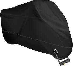 Xyzctem-bj10014 Xyzctem Motorcycle Cover -waterproof Outdoor Storage Bag Made 91 Inch Black
