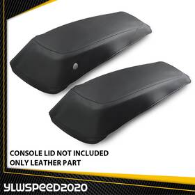 V-03scb6502abk Ylwspeed20 2x Saddlebag Lids Covers Pu Leather Fit For Harley Touring Flh Flt Model 14-23