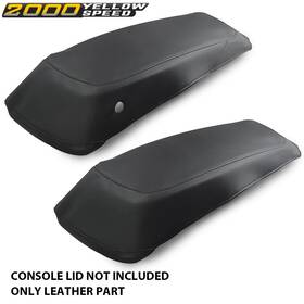 Ylw862279 Ylwspeed2000 2pc Saddlebag Lids Covers Pu Leather Fit For 14-23 Harley Touring Flh Flt Model