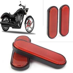 Zdl-kabusikikaisya1989usa 612074822886 Front Fork Leg Reflector Cover Strip Red For Victory Judge Hammer-s Hard-ball