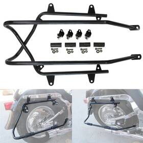 Bc-0401036-b Zxmt Pair Saddlebags Conversion Bracket Mount Kit For Harley Davidson Softail 1986-13
