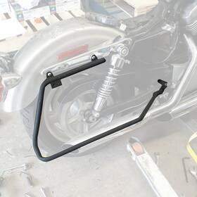 Bc-0401045-b Zxmt For 2004-14 Harley Davidson Sportster 883 Saddlebag Conversion Bracket Mount Kit