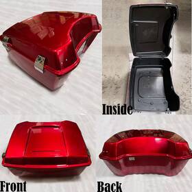 Mk-0401015-r-king Zxmt Red Tour Pack Trunk Luggage For 1997-2013 Harley Touring Road Glide King