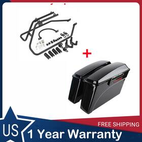 Mk-0401045-b Zxmt For 04-14 Harley Sportster Black Saddlebags Saddle Bag Conversion Brackets