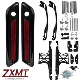 Myhls-7-8 Zxmt Hard Saddle Bags Hardware Latch Hinge Lock Kit For 2014-2023 Harley Davidson 14