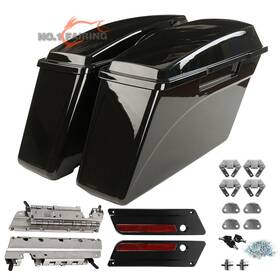 Nf0401013 Zxmt Vivid Black Hard Saddlebags Bag And Latch Keys Fit For Harley Touring Models 93-13