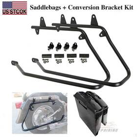 Tf-0401036-b Zxmt 030-unp Unpainted Saddlebags Conversion Brackets Kit For Harley Softail Deluxe 1986-2013