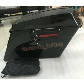 Usff-0401022b Zxmt Hard Saddlebags With 6x9 Inch Dual Speaker Lids For Harley Touring Electra Glide 94-13