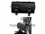 Universal Indian Motorbike Front Side Genuine Leather Tool Bag Black Color. Fixed Price $65.75.