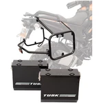 Tusk Aluminum Panniers With Racks V2 Large Black For Ktm 390 Adventure. Fixed Price $613.71.