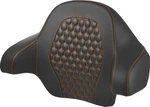 Saddlemen 814-07-15103 Tour Pack Backrest Pad Honeycomb Orange Stitch Fl 14-24. Fixed Price $350.00.