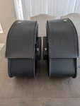 Harley Davidson Rigid Leather Saddlebags Motorcycle No Key. Fixed Price $240.00.