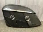 Genuine Victory 2878328 Lh Black Cross Series Deluxe Soft Saddlebag. Fixed Price $395.60.
