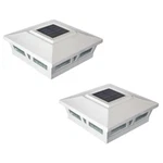 Oxford White Integrated Led 6 In. Aluminum Solar Post Cap (2-PACK. Fixed Price $77.07.