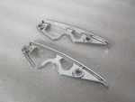 14-24 Harley Davidson Touring Saddlebag Support Trim Filler Inserts Chrome. Fixed Price $24.99.