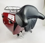 Harley-davidson 1997-2008 Oem Gloss Red Tour Pak W/ Backrest & Mount. Fixed Price $721.96.