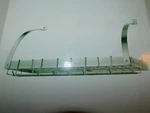 Perfect Home - Dual Use Wall Hanging Pot/wine Rack Brushed Ss 32"LX11"DX15"H. Fixed Price $185.00.